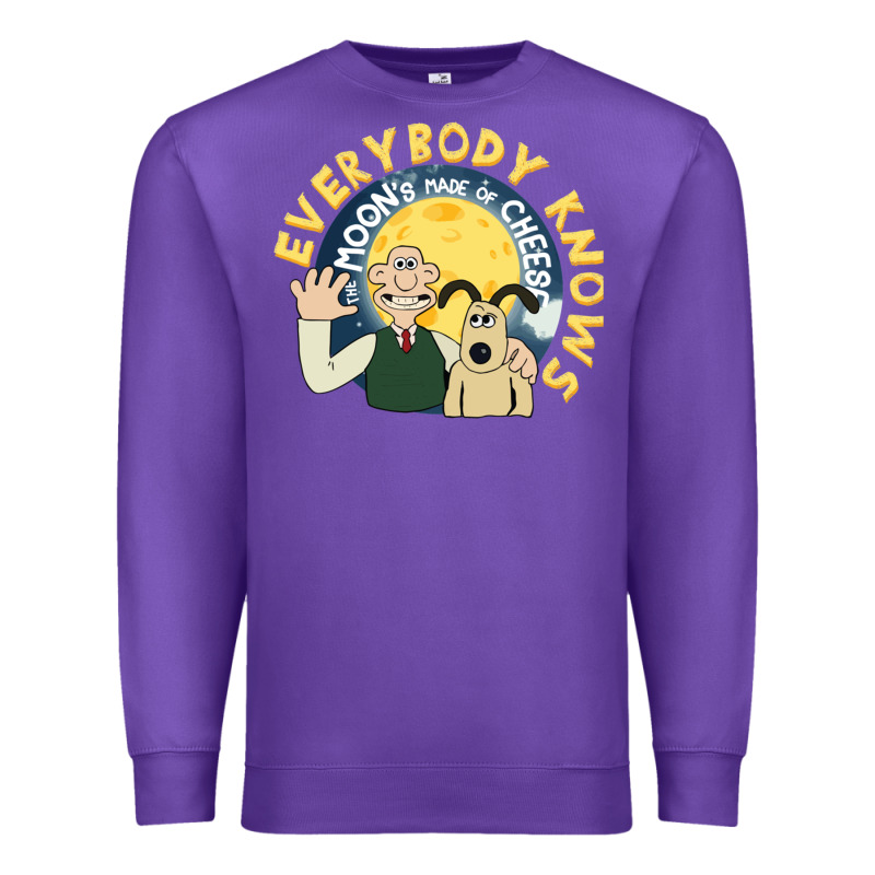 Everybody Knows The Moons Made Of Cheese! Premium Sweatshirt by trangStudio | Teevron