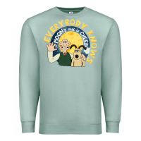 Seafoam everybody knows the moons made of cheese! Premium Sweatshirt - trangStudio