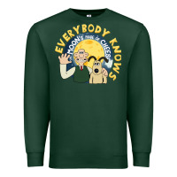 Sports Green everybody knows the moons made of cheese! Premium Sweatshirt - trangStudio