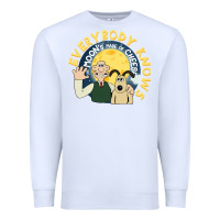 White everybody knows the moons made of cheese! Premium Sweatshirt - trangStudio