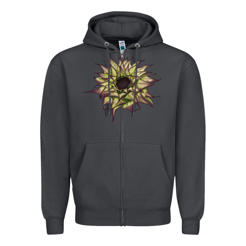 Sun   Fill Purple Sunflower Zipper Hoodie by LillyAllenDesigns | Teevron