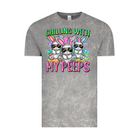 Chilling With My Peeps Easter Bunnies Cowgirl Cowg Vintage Tee | Teevron