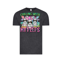 Vintage Black chilling with my peeps easter bunnies cowgirl cowg Vintage Tee - CowGirlArtShop