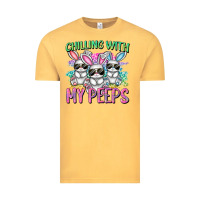 Vintage Mustard chilling with my peeps easter bunnies cowgirl cowg Vintage Tee - CowGirlArtShop