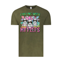 Vintage Olive chilling with my peeps easter bunnies cowgirl cowg Vintage Tee - CowGirlArtShop