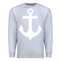 Heather Grey Boat Anchor for Women n Girls Summer Premium Sweatshirt - trangStudio