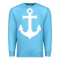 Ocean Blue Boat Anchor for Women n Girls Summer Premium Sweatshirt - trangStudio