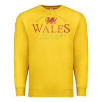 Lemon Rugby Welsh Gift Red Dragon Flag of Wales Premium Sweatshirt - trangStudio