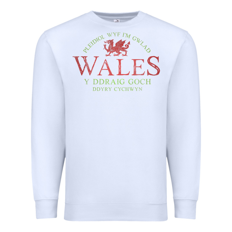 Rugby Welsh Gift Red Dragon Flag Of Wales Premium Sweatshirt by trangStudio | Teevron