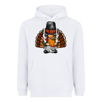 White thanksgiving turkey gnome Heavyweight Hoodie - BarkalooDesign