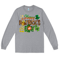 Heather Grey Happy St. Patrick's Day Long Sleeve Tee - HowdyJamesFarm
