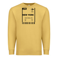 New York City City Nyc America Fly Travel Premium Sweatshirt | Teevron