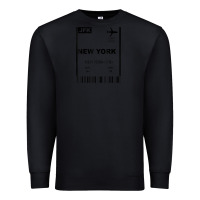 Black new york city city nyc america fly travel Premium Sweatshirt - trangStudio