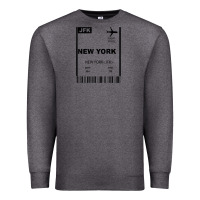 Charcoal Heather new york city city nyc america fly travel Premium Sweatshirt - trangStudio