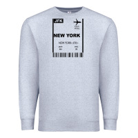 Heather Grey new york city city nyc america fly travel Premium Sweatshirt - trangStudio