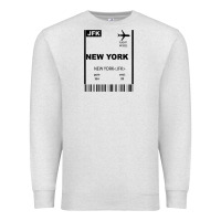 Oatmeal Heather new york city city nyc america fly travel Premium Sweatshirt - trangStudio