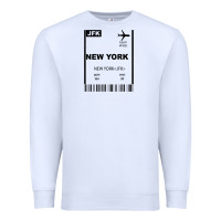 White new york city city nyc america fly travel Premium Sweatshirt - trangStudio