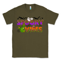 Army Green Spooky vibes Classic Tee - NancyCooperArtShop