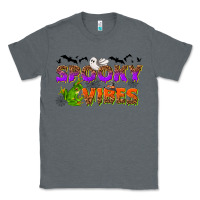 Charcoal Heather Spooky vibes Classic Tee - NancyCooperArtShop