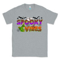 Heather Grey Spooky vibes Classic Tee - NancyCooperArtShop