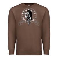 Chestnut Bon Scott Rock n' Roll Lion Shield Premium Sweatshirt - trangStudio