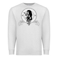 Oatmeal Heather Bon Scott Rock n' Roll Lion Shield Premium Sweatshirt - trangStudio