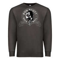 Smoke Bon Scott Rock n' Roll Lion Shield Premium Sweatshirt - trangStudio