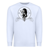 White Bon Scott Rock n' Roll Lion Shield Premium Sweatshirt - trangStudio