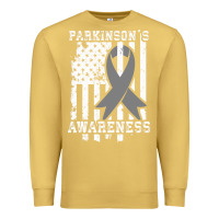 Antique Gold Parkinson's Disease Awareness T  Gift for PD Patients Premium Sweatshirt - trangStudio