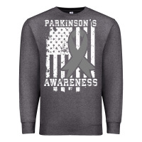 Charcoal Heather Parkinson's Disease Awareness T  Gift for PD Patients Premium Sweatshirt - trangStudio