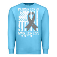 Ocean Blue Parkinson's Disease Awareness T  Gift for PD Patients Premium Sweatshirt - trangStudio