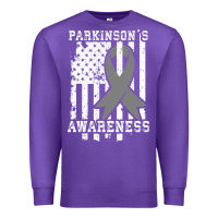 Purple Parkinson's Disease Awareness T  Gift for PD Patients Premium Sweatshirt - trangStudio