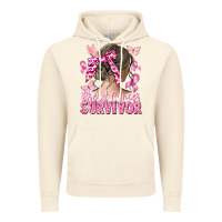 Vintage Artic breast cancer survivor messy bun Vintage Hoodie - CowGirlArtShop