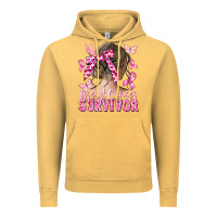 Vintage Mustard breast cancer survivor messy bun Vintage Hoodie - CowGirlArtShop