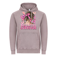 Vintage Zinc breast cancer survivor messy bun Vintage Hoodie - CowGirlArtShop