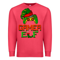 Cardinal Christmas gamer elf Premium Sweatshirt - BarkalooDesign