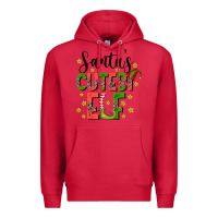 Cardinal santas cutest elf Premium Hoodie - CowhideDigitalArt