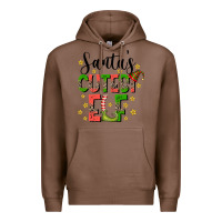 Chestnut santas cutest elf Premium Hoodie - CowhideDigitalArt