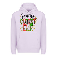 Santas Cutest Elf Premium Hoodie | Teevron