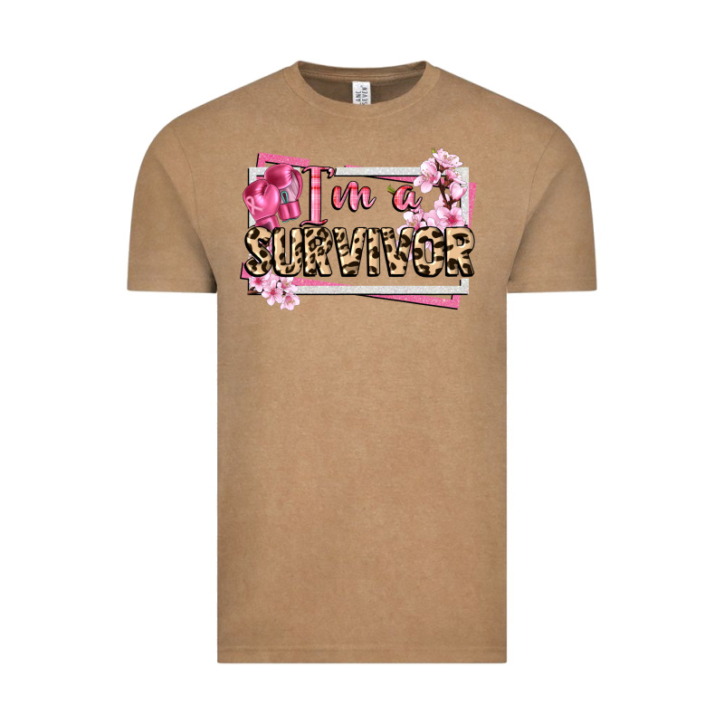 Im A Survivor Cancer Awareness Vintage Tee by CowGirlArtShop | Teevron