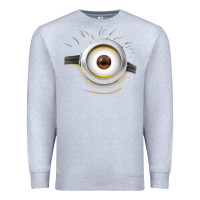 Heather Grey Carl Side Smile Premium Sweatshirt - trangStudio