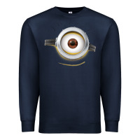 Navy Carl Side Smile Premium Sweatshirt - trangStudio