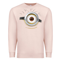 Pale Pink Carl Side Smile Premium Sweatshirt - trangStudio