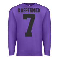 Purple Men Colin Kaepernick Football 7 Gift Premium Sweatshirt - trangStudio