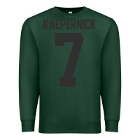 Sports Green Men Colin Kaepernick Football 7 Gift Premium Sweatshirt - trangStudio