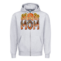 Heather Grey basketball mom Zipper Hoodie - RacoonDesign