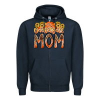 Navy basketball mom Zipper Hoodie - RacoonDesign