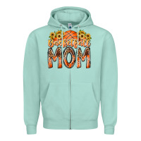 Seafoam basketball mom Zipper Hoodie - RacoonDesign