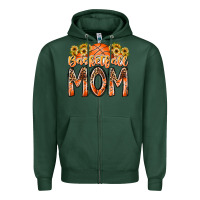 Sports Green basketball mom Zipper Hoodie - RacoonDesign