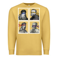 Antique Gold Ninja Artists Leonardo Donatello Raphael Michelangelo Parody Renaissan Premium Sweatshirt - trangStudio